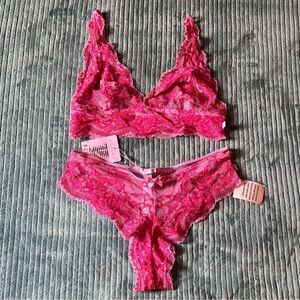 Hot pink Savage X Fenty Matching Set